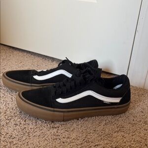 Vans Black and White Men's Shoes